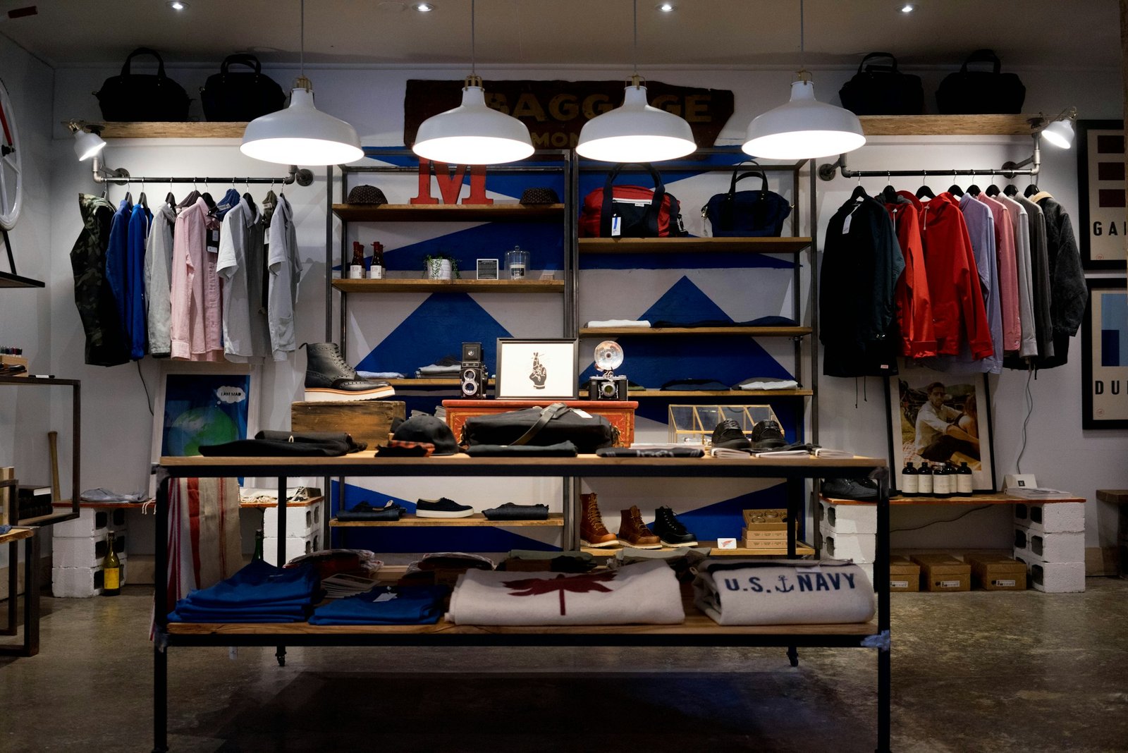 Contemporary retail boutique interior